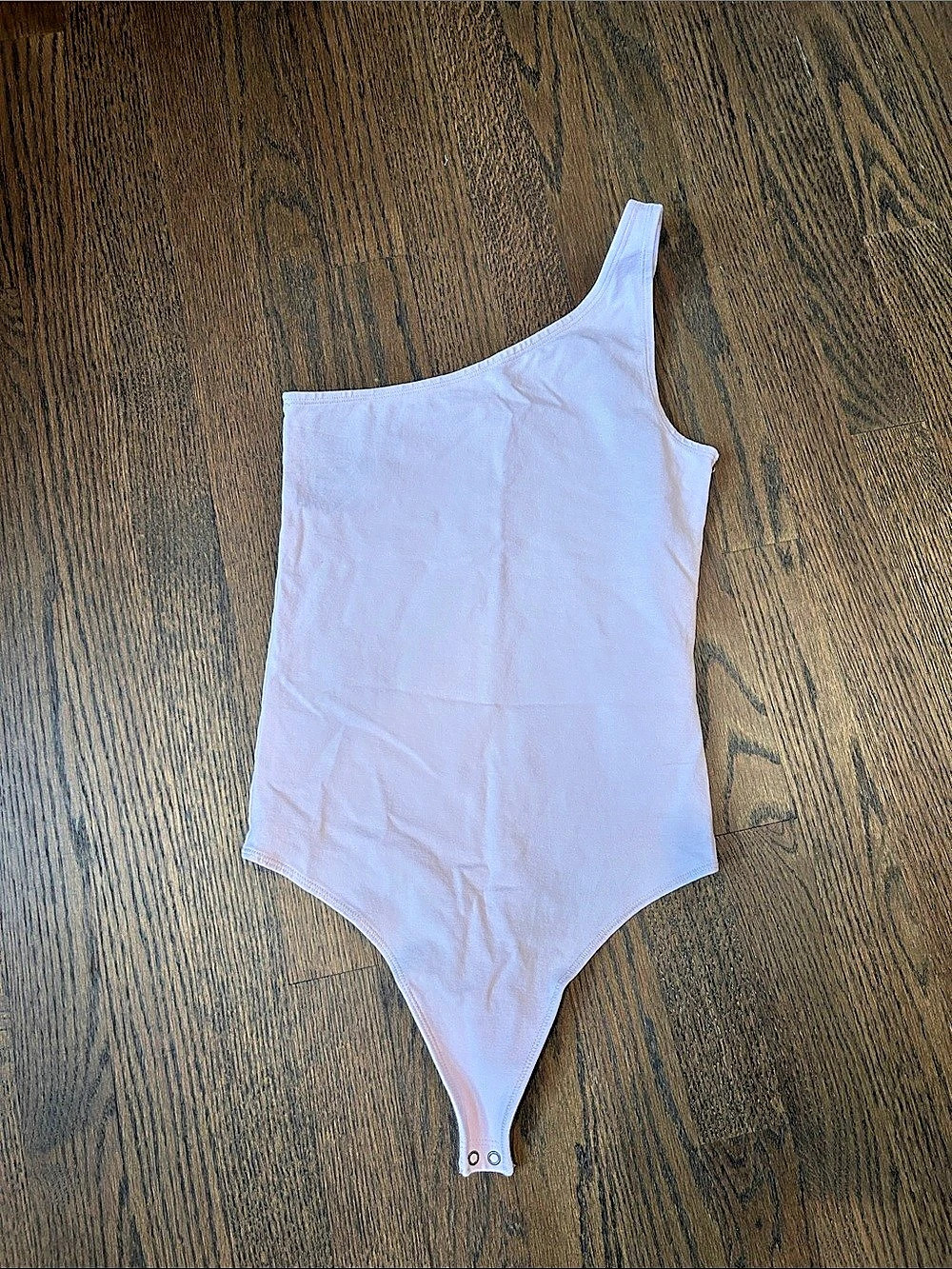 Abercrombie & Fitch Soft A&F Collection One-Shoulder Bodysuit Pink Small